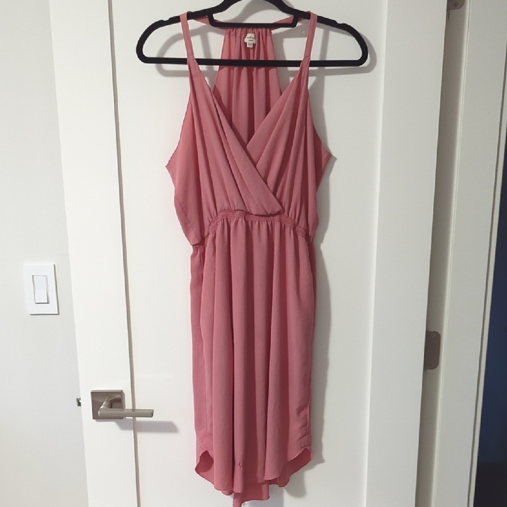 Wilfred Chiffon Faux Wrap Dress